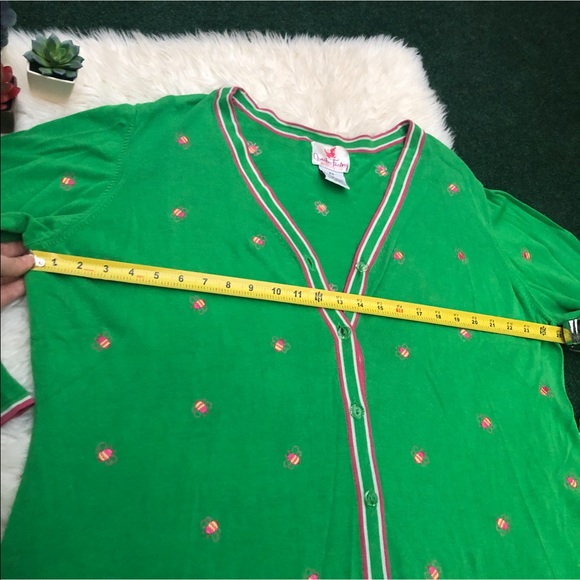 QVC Quacker Factory Embroidered V Neck Cardigan - Picture 11 of 16